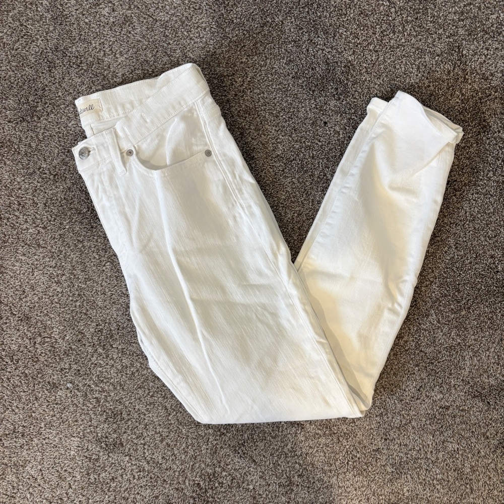 Madewell Hi-Rise Skinny White Jean